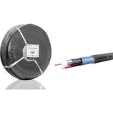 Hace Bazaar Cctv Kablo Mini Coax Eco Cca Pe 2x0.50 mm Dış Mekan 250 M - Siyah HDX5582-250 - Renkli - standart