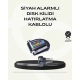 Hace Bazaar Çift Modlu 110DB Alarmlı Disk Kilidi Suya Dayanıklı