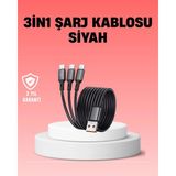 Hace Bazaar Çoklu USB Şarj Kablosu – 1,2m Hızlı Şarj, 3A Güçlü Akım
