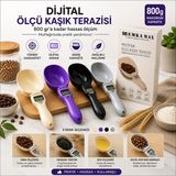 Hace Bazaar Dijital Ölçü Kaşığı - Terazili - 800 gr Ölçme Kapasitesi -Hcb - Renkli