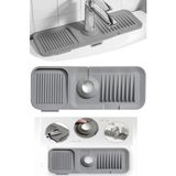 Hace Bazaar Elastik Mutfak Banyo Musluk Matı Düzenleyici Kaydırmaz Taban Organizer Lavabo Kenar Matı - Renkli - 1