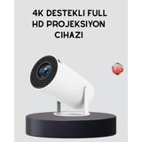 Hace Bazaar Ev Sineması Projeksiyon Cihazı – 160 Ansı Lümen, 4K Uyumlu ve Kablosuz Görüntü Aktarımı