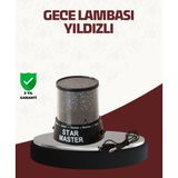 Hace Bazaar Galaxy Efektli LED Projektör Taşınabilir Yıldız Gece Lambası - 1 - Çok Renkli