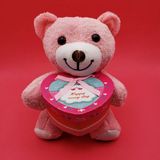 Hace Bazaar Hediyelik Pembe Kutulu Ayıcık - Renkli - standart