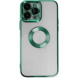 Hace Bazaar iPhone 14 Pro Max Kılıf Slot Silikon - Köknar Yeşili - Renkli