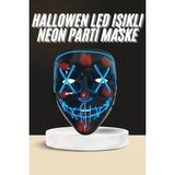 Hace Bazaar Işıklı LED Maske Parti Eğlence Maskesi Hallowen Neon Maske