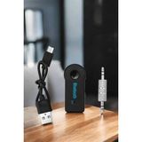 Hace Bazaar Kablosuz Bluetooth Aux Araç Kiti Siyah Hafıza Kartlı