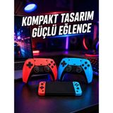 Hace Bazaar Kablosuz Retro Oyun Konsolu HDMI Tv Bağlantılı Çift Gamepad Seti - 1. Kol Oyun Konsolu - Renkli