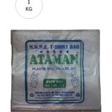 Hace Bazaar Kalın Şeffaf Atlet Poşet Orta Boy 27X47 cm 1 kg (1 Paket-Takriben 145 Adet) - standart