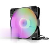Hace Bazaar Kasa Fanı Rgb 12 cm - Siyah HDX1517 - Renkli