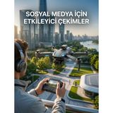 Hace Bazaar Katlanabilir Profesyonel Görünümlü Kamera Drone - Renkli - standart