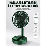 Hace Bazaar Katlanabilir USB Şarjlı Masaüstü Soğutucu Mini Fan Telefon Tutucu Yeni Nesil - Renkli - standart