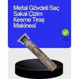 Hace Bazaar Kompakt Tasarımlı, Güçlü Motorlu Saç Sakal Kesme Makinesi ve 4 Kılavuz Tarak