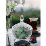 Hace Bazaar Kristal Şekerlik Desenli Ayaklı -81196 - Renkli - 0,5 ml