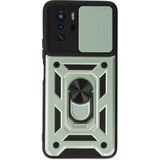 Hace Bazaar Mey Ithalat® Poco X3 Gt Kılıf Pars Lens Yüzüklü Silikon - Yeşil - 1 - Renkli