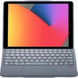Hace Bazaar Mey Ithalat® T5506D iPad 10.2 (9.nesil) Kılıf Palermo Ledli Klavyeli Standlı Tablet Kılıfı - Renkli