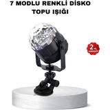 Hace Bazaar Müzik Ritmine Duyarlı Renkli Disko Topu – 7 Modlu Işıklı Parti Lambası - 1 - Çok Renkli