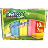 Hace Bazaar Nerox Bulaşık Süngeri Oluklu 10'lu -NRX-F550 - standart