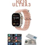 Hace Bazaar Pembe Gri Kasa ve Siyah Silikon Kordonlu Akıllı Saat, Gps ve Nabız Sensörü Özellikli - Renkli - Standart - 1
