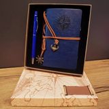 Hace Bazaar Pusula Defter ve Tükenmez Kalem Set - Renkli - standart