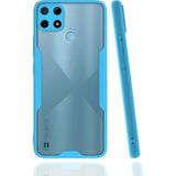 Hace Bazaar Realme C25Y Kılıf Platin Silikon - Mavi - 1 - Renkli
