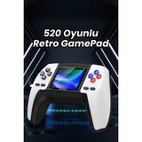 Hace Bazaar Retro Oyun Konsolu, 520 Oyunlu, Tv Bağlantılı, Beyaz Kumandalı Klasik Oyun Cihazı - Renkli