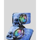 Hace Bazaar Rgb LED Telefon Soğutucu Fan Yüksek Hızlı Soğutma Oyuncu Cooler Yeni Nesil - Renkli - 1