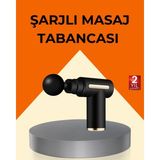 Hace Bazaar Şarjlı Kas Masaj Aleti 6 Kademe 4 Başlık Derin Doku Ems Titreşim Sporcu Masaj Tabancası - Renkli