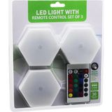 Hace Bazaar SDR-WT-365 LED Lıght Wıth 3pcs 6gen Rgb Kumandalı Pilli Dokunmatik Lamba Seti 6led - 1 - Renkli