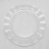 Hace Bazaar Şeffaf Lüks Plastik Mika Yuvarlak Tabak 22 cm 6 Adet - Renkli - standart