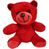 Hace Bazaar Sevimli Kırmızı Oyuncak Peluş Ayıcık - Renkli