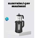 Hace Bazaar Sinbo Elektrikli Çay Makinesi 1.7 L Su Isıtıcı ve Cam Demlikli Güvenli Kullanım