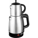 Hace Bazaar Sinbo STM-5831 Elektrikli Çelik Çay Makinesi Çaycı 1.7lt + 0.7lt Çay Süzgeçli (4887) - Çok Renkli