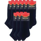 Hace Bazaar Siyah Erkek Kısa Spor Çorap 9 Çift - Renkli