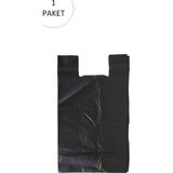 Hace Bazaar Siyah Hışır Atlet Poşet Mini Boy 22X31 cm 1 Paket Takriben 500 Adet - standart