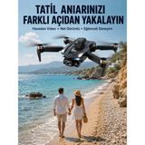 Hace Bazaar Taşınabilir Katlanabilir Drone ile Açık Alanlarda Keyifli Uçuş Deneyimi - Renkli - standart