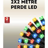Hace Bazaar Taşınabilir Pil Ile Çalışan LED Işık – 2x2 Metre Perde Modeli - 1 m - Renkli