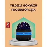 Hace Bazaar USB Galaxy Projektör Lamba – Romantik Atmosfer, Çocuk Odası, Parti ve Düğün Işığı - 1 - Çok Renkli