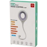 Hace Bazaar USB Smart Voıce Control Light Sesli Işık Ayarlı Mini Yuvarlak USB 16 Ledli Lamba Akrobat Kollu 2W 5V-0.5A (4887)
