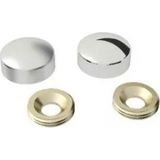 Hace Bazaar Vida Kapama Kapağı 25 Mm, Krom - 50 Adet - Renkli