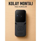 Hace Bazaar Wi-Fi Akıllı Görüntülü Kapı Zili | Hd Kamera, Gece Görüşü ve Telefon Bildirimli
