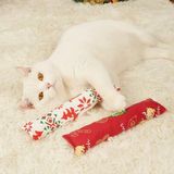 Hace Bazaar Yılbaşı Konseptli Hışırtılı Bez Kedi Oyuncağı - Renkli - standart