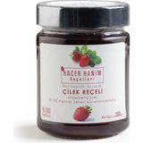 Hacer Hanım Reçelleri Hacer Hanım Çilek Reçeli Ev Yapımı Odun Ateşinde Doğal Pancar Şekerinden - 380 gr