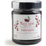 Hacer Hanım Reçelleri Hacer Hanım Vişne Reçeli Ev Yapımı Odun Ateşinde Doğal Pancar Şekerinden - 380 gr