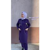 haceryılmaz MOR SOft licralı 100 cm tesettür takım