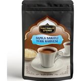 Hacı Halis Efendi Damla Sakızlı Türk Kahvesi Dökme Açık Sakız Aromalı Sade Kahve - 100 gr
