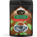 Hacı Halis Efendi Nane ve Çikolata Aromalı Türk Kahvesi 200 gr Yumuşak Içimli Doypack - Öğütülmüş - 1 Adet