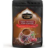 Hacı Halis Efendi Vişne ve Çikolata Aromalı Türk Kahvesi 200 gr Yumuşak Içimli Doypack - Öğütülmüş - 1 Adet