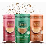 Hacı Kureyş Gourmet Çelebi Dibek, Menengiç, Osmanlı Kahvesi 3'lü Paket - 250 Gr x 3 Adet - Cafe Crema
