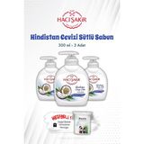 Hacı Şakir 3'lü Hindistan Cevizi Sütlü Sıvı El Sabunu 300 ml ve Rosıe
